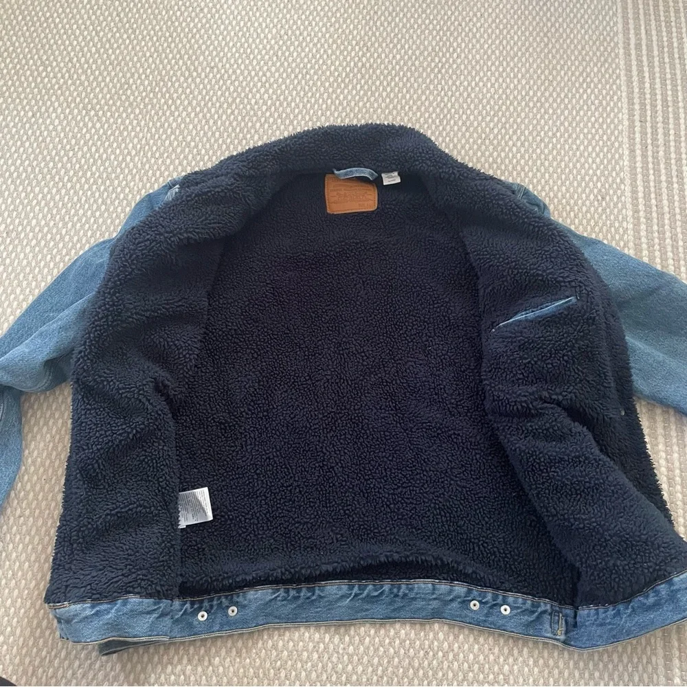 Levi's Blue Denim Sherpa-Lined Jacket - Picture 3 of 11